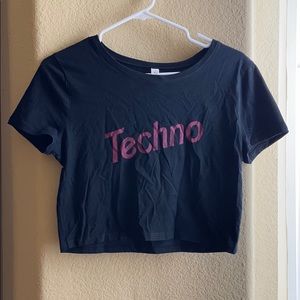 Barbie Techno crop top